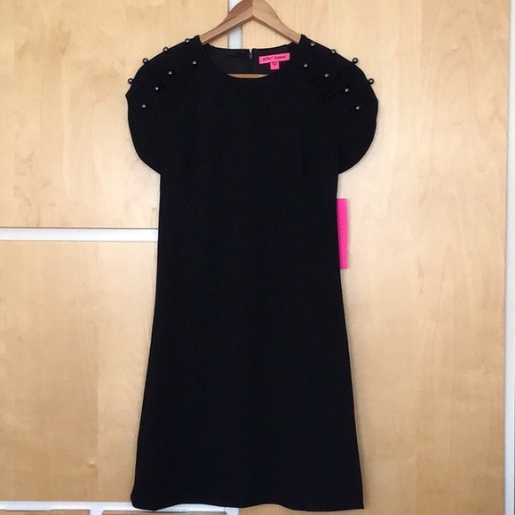 Betsey Johnson Pearl Detailing Little Black Dress XS - Picture 6 of 13